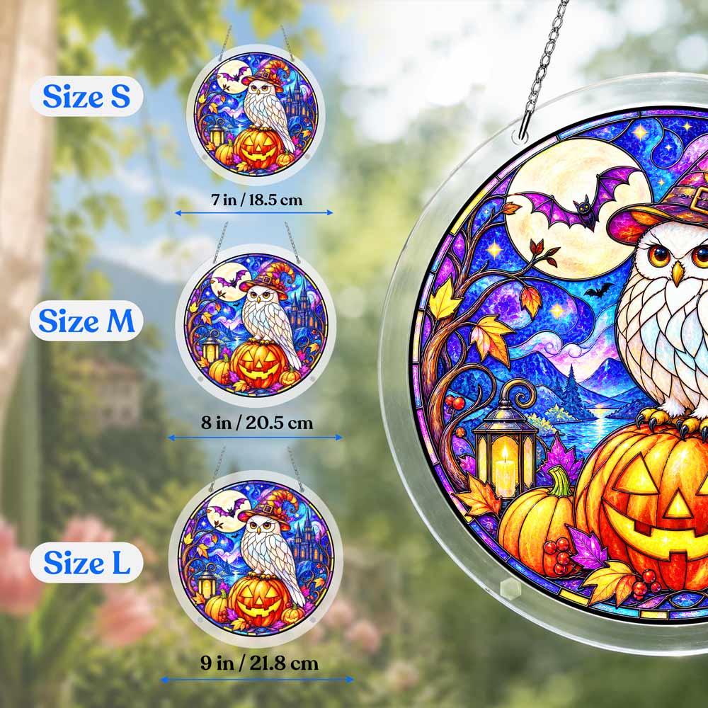 Acrylic Jigsaw Puzzle Acrylic Jigsaw Puzzle Suncatcher - Witch Owl