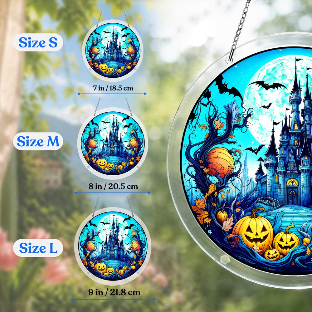 Acrylic Jigsaw Puzzle Acrylic Jigsaw Puzzle Suncatcher - Haunted Castle