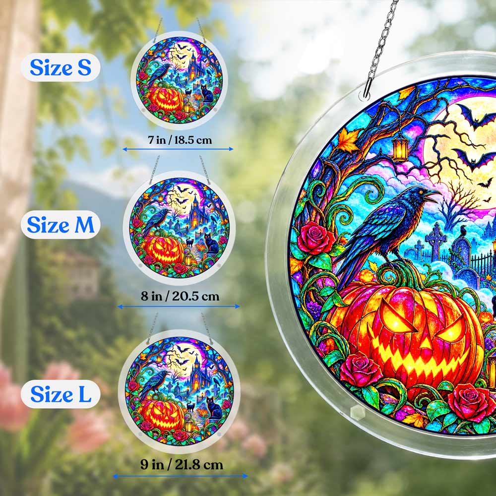 Acrylic Jigsaw Puzzle Acrylic Jigsaw Puzzle Suncatcher - Raven Graveyard