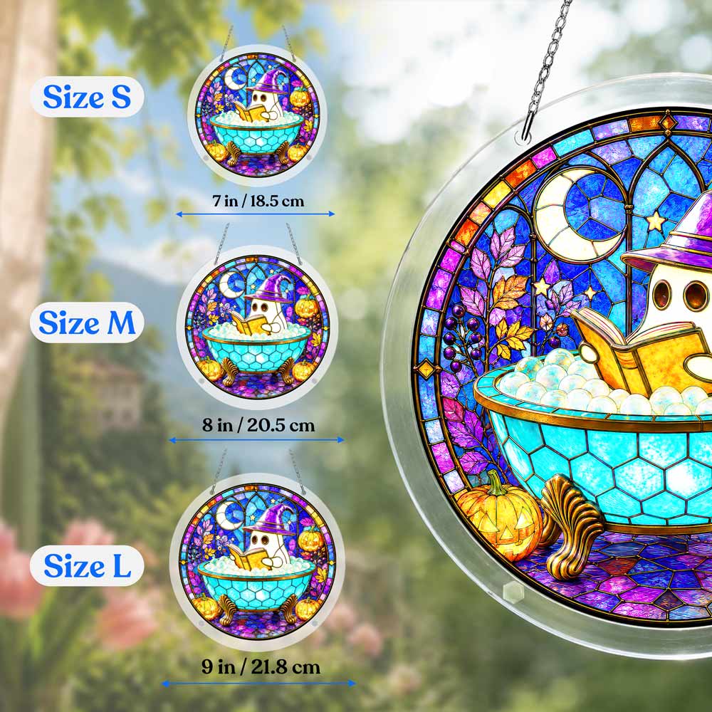 Acrylic Jigsaw Puzzle Acrylic Jigsaw Puzzle Suncatcher - Bathing Ghost