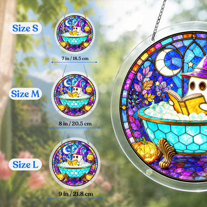 Acrylic Jigsaw Puzzle Acrylic Jigsaw Puzzle Suncatcher - Bathing Ghost