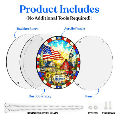 Acrylic Jigsaw Puzzle 🔥Limited Edition🔥 Acrylic Jigsaw Puzzle Suncatcher - Home of Freedom