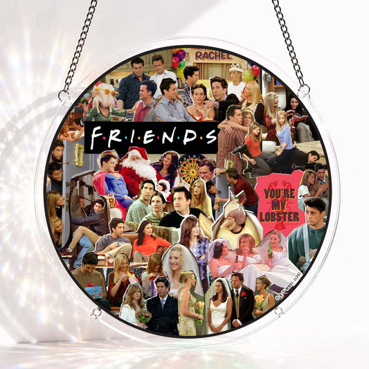 Acrylic Jigsaw Puzzle S - (7 inch) Acrylic Jigsaw Puzzle Suncatcher - Friends Iconic Moments
