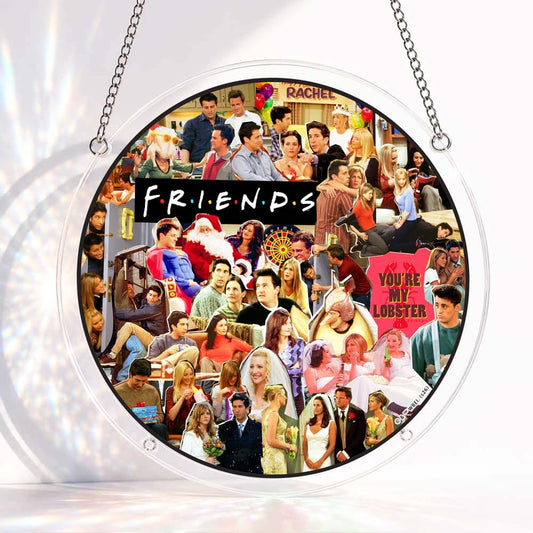 Acrylic Jigsaw Puzzle S - (7 inch) Acrylic Jigsaw Puzzle Suncatcher - Friends Iconic Moments