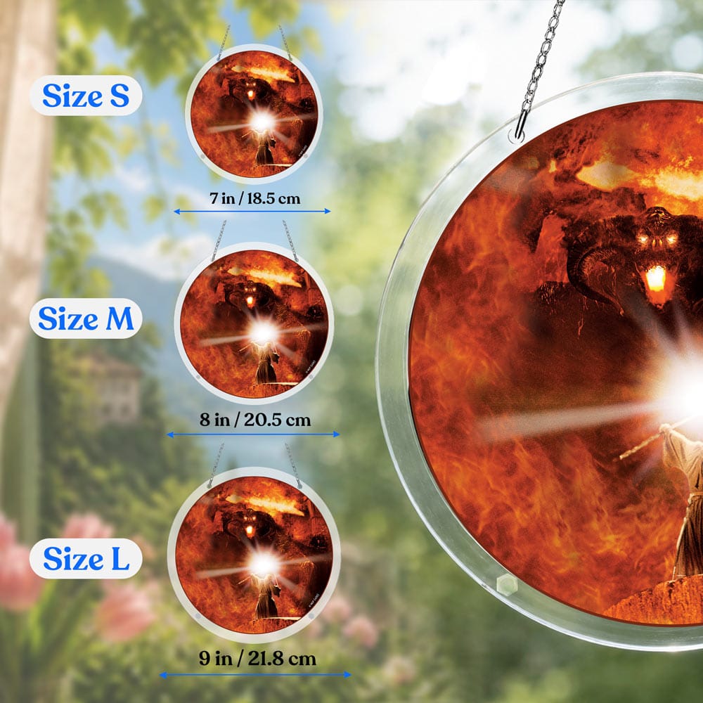 Acrylic Jigsaw Puzzle Acrylic Jigsaw Puzzle Suncatcher - Gandalf VS The Balrog