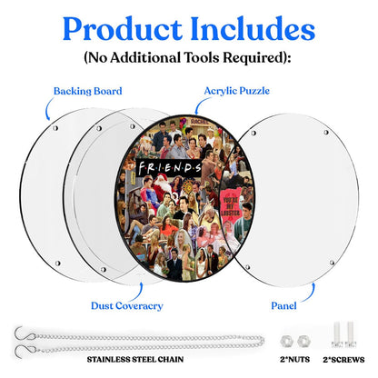 Acrylic Jigsaw Puzzle Acrylic Jigsaw Puzzle Suncatcher - Friends Iconic Moments