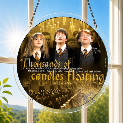 Acrylic Jigsaw Puzzle Acrylic Jigsaw Puzzle Suncatcher - Floating Candles