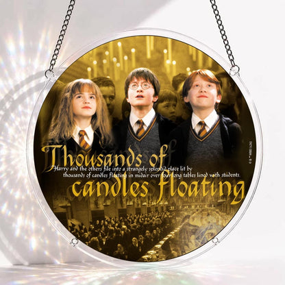 Acrylic Jigsaw Puzzle S - (7 inch) Acrylic Jigsaw Puzzle Suncatcher - Floating Candles