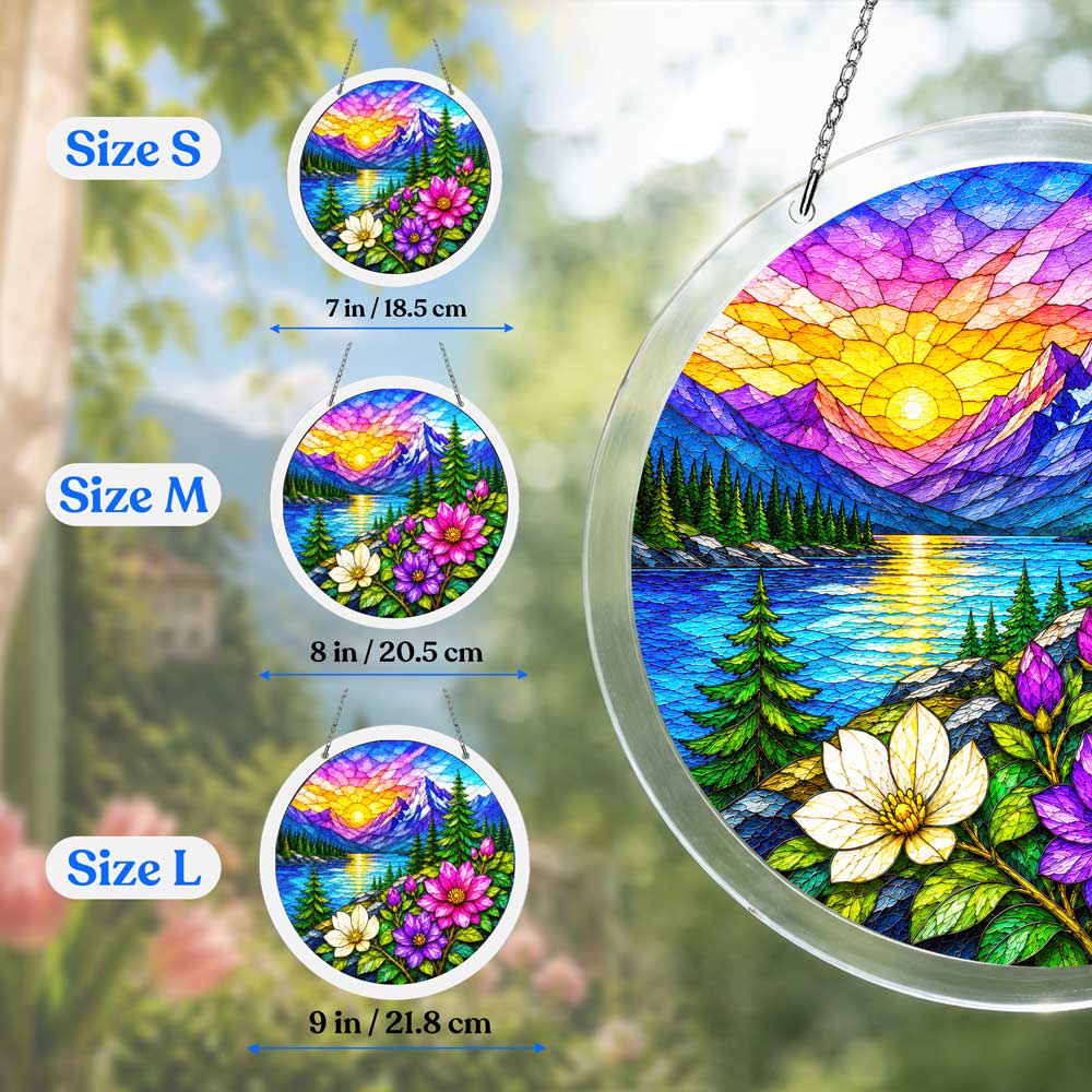 Acrylic Jigsaw Puzzle Acrylic Jigsaw Puzzle Suncatcher - Alpine Sunrise
