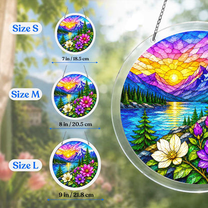 Acrylic Jigsaw Puzzle Acrylic Jigsaw Puzzle Suncatcher - Alpine Sunrise