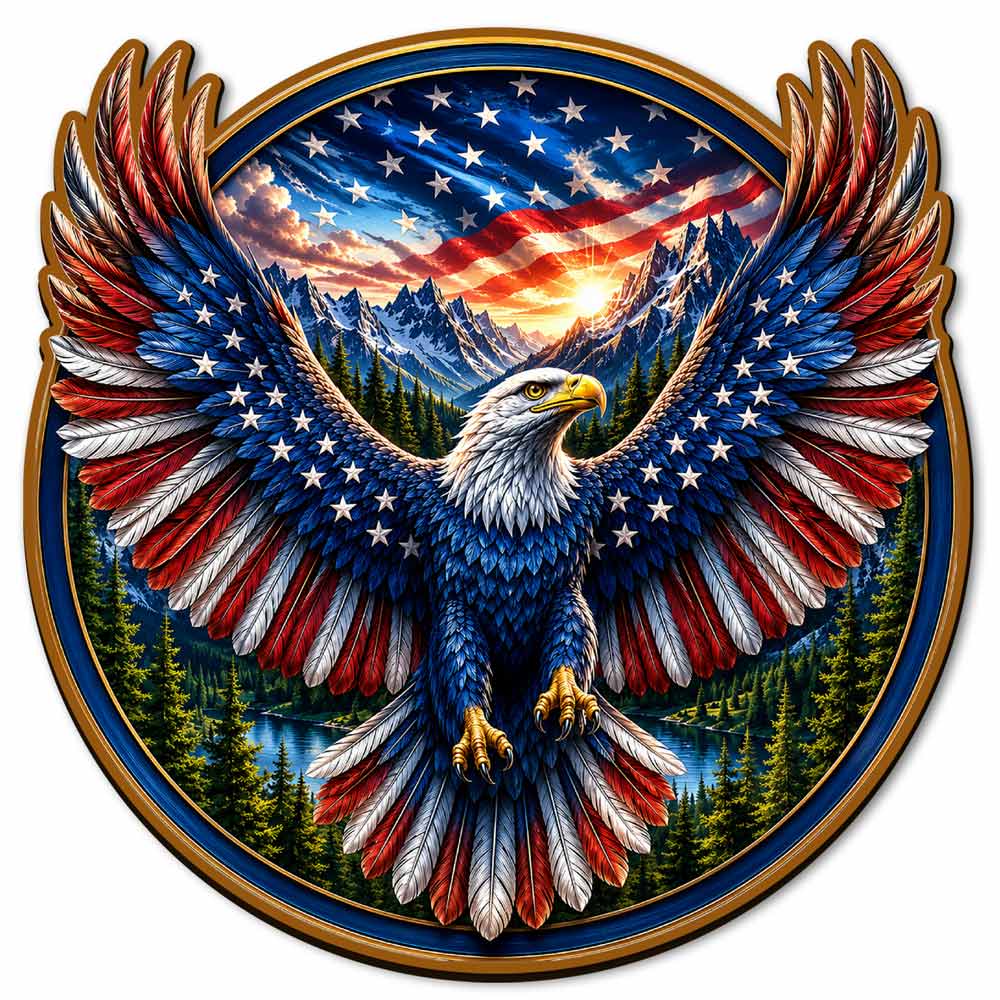 Animal Jigsaw Puzzle > Wooden Jigsaw Puzzle > Jigsaw Puzzle Liberty Eagle - Wooden Jigsaw Puzzle