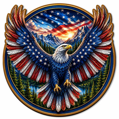 Animal Jigsaw Puzzle > Wooden Jigsaw Puzzle > Jigsaw Puzzle Liberty Eagle - Wooden Jigsaw Puzzle