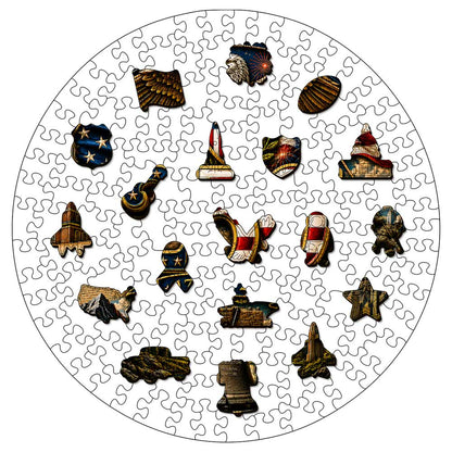 Animal Jigsaw Puzzle > Wooden Jigsaw Puzzle > Jigsaw Puzzle 🔥Limited Edition🔥 Patriotic Legacy - Wooden Jigsaw Puzzle