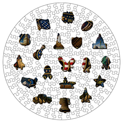 Animal Jigsaw Puzzle > Wooden Jigsaw Puzzle > Jigsaw Puzzle 🔥Limited Edition🔥 Liberty Heritage - Wooden Jigsaw Puzzle