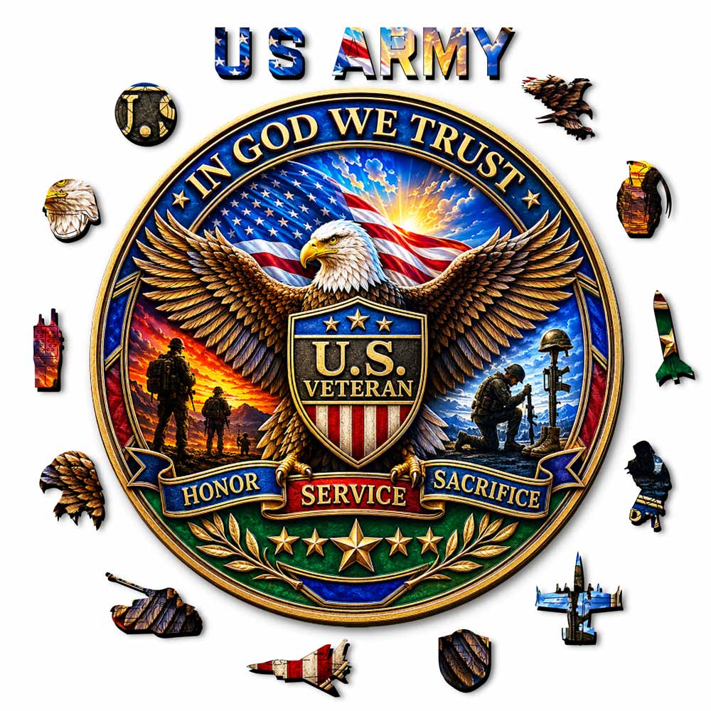 Animal Jigsaw Puzzle > Wooden Jigsaw Puzzle > Jigsaw Puzzle A5/Small 🔥Last Day🔥Liberty Heritage Coin - Wooden Jigsaw Puzzle