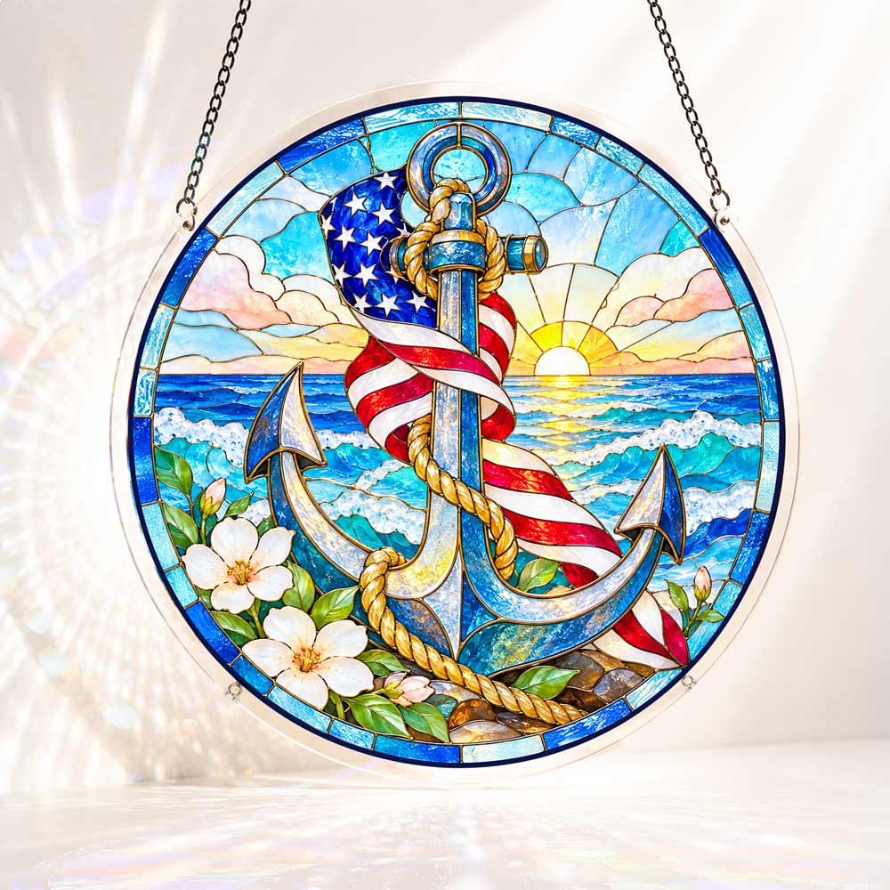 Acrylic Jigsaw Puzzle S - (7 inch) Acrylic Jigsaw Puzzle Suncatcher - Anchor of Service