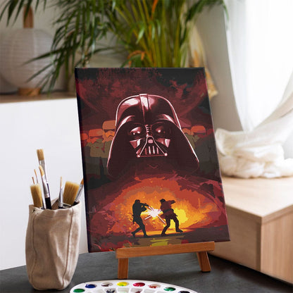 Painting By Numbers Kits 11.4" x 16.9" (29x43cm) Darth Vader™ Rising - Paint By Numbers Kit