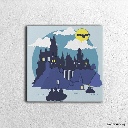 Painting By Numbers Kits 9.8" x 9.8" (25x25cm) Boats To Hogwarts - Paint By Numbers Kit