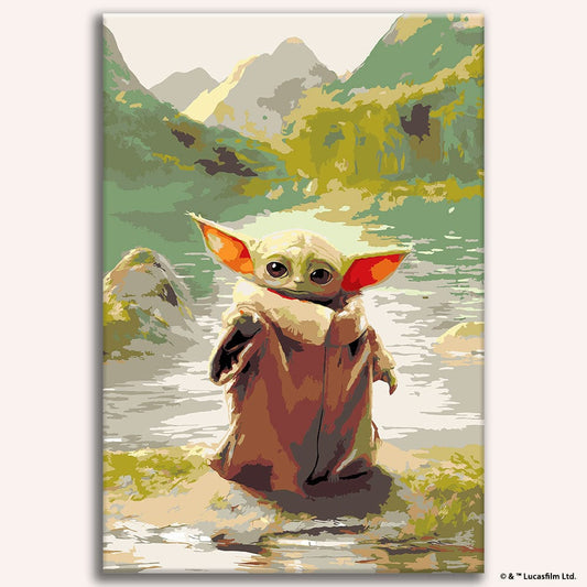 Painting By Numbers Kits 13" x 18.9" (33x48cm) Grogu™ - Paint By Numbers Kit