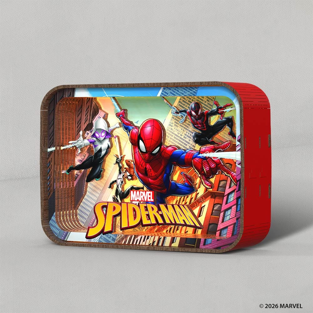 3D DIY Wooden Puzzle Night Lamps Spider-man Spider-man - 3D DIY Wooden Puzzle Night Lamp