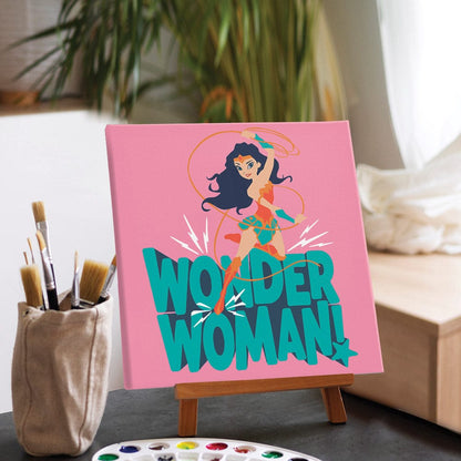 Painting By Numbers Kits 9.8" x 9.8" (25x25cm) Wonder Woman - Paint By Numbers Kit