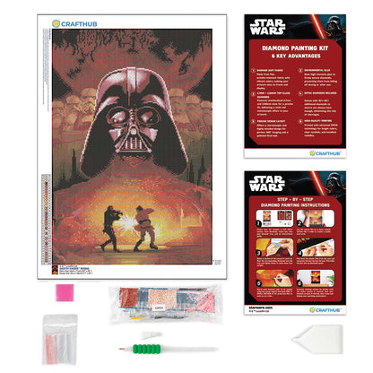 Diamond Painting Kits 17.7" x 26" | 45cm x 66cm Darth Vader™ Rising - Diamond Painting Kit