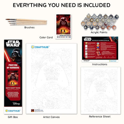 Painting By Numbers Kits 11.4" x 16.9" (29x43cm) Darth Vader™ Rising - Paint By Numbers Kit