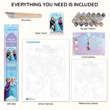 Painting By Numbers Kits 14.2" x 19.7" (36x50cm) Frozen Friends - Paint By Numbers Kit