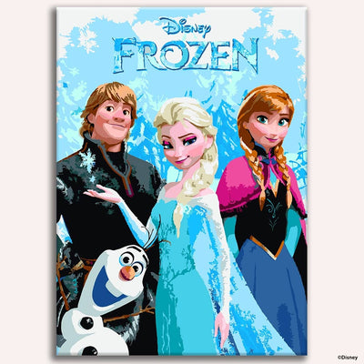 Painting By Numbers Kits 14.2" x 19.7" (36x50cm) Frozen Friends - Paint By Numbers Kit