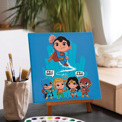 Painting By Numbers Kits 9.8" x 9.8" (25x25cm) Justice League - Paint By Numbers Kit