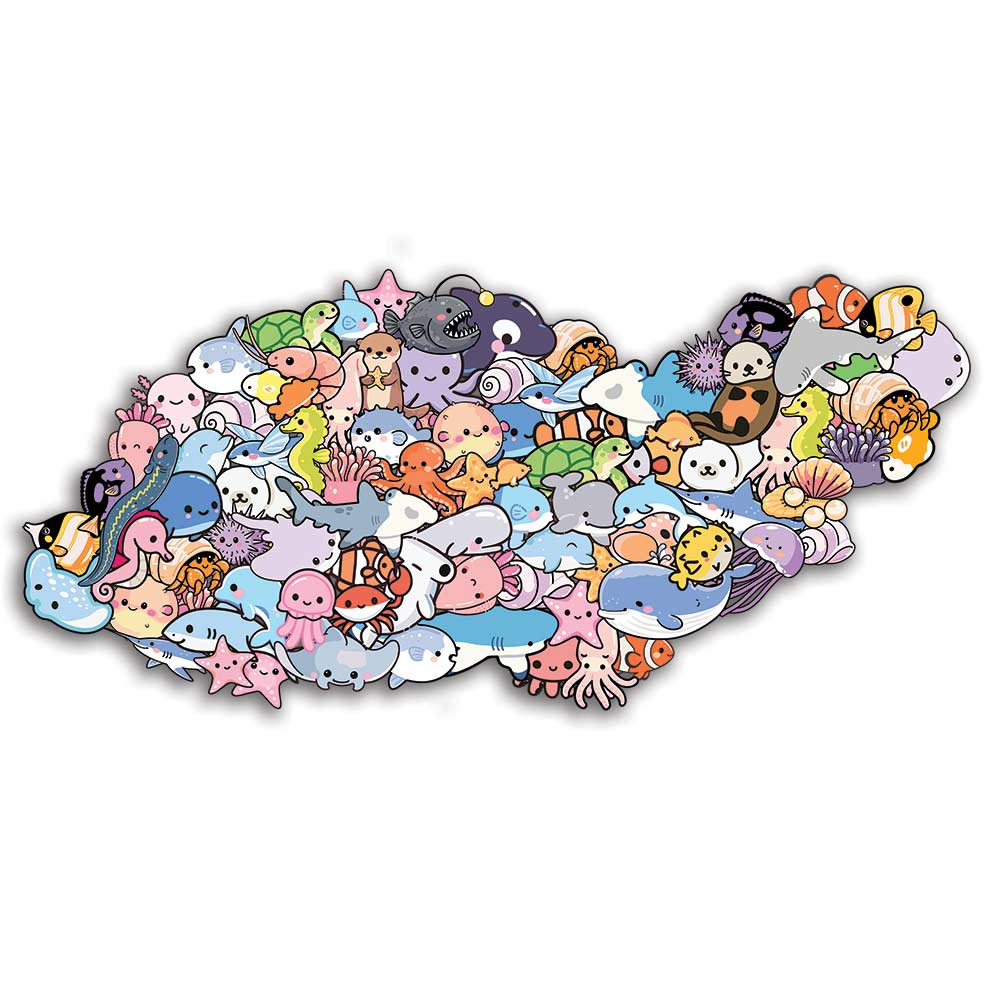 Animal Jigsaw Puzzle > Wooden Jigsaw Puzzle > Jigsaw Puzzle A3/Big Without Frame Sea Life - Wooden Jigsaw Puzzle
