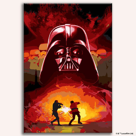 Painting By Numbers Kits 11.4" x 16.9" (29x43cm) Darth Vader™ Rising - Paint By Numbers Kit