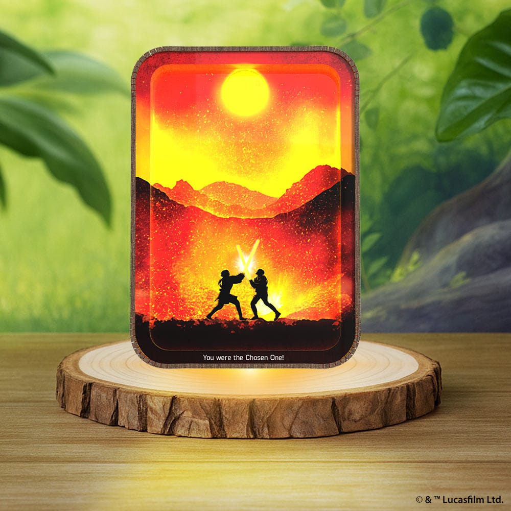 3D DIY Wooden Puzzle Night Lamps Mustafar Battle Mustafar Battle - 3D DIY Wooden Puzzle Night Lamp