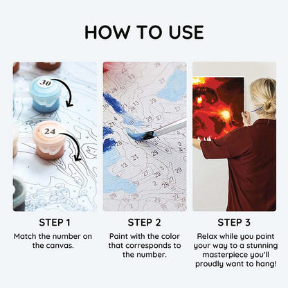 Painting By Numbers Kits 9.8" x 9.8" (25x25cm) You Shall Not Pass - Paint By Numbers Kit