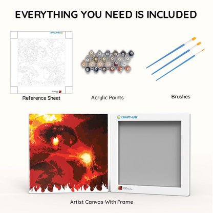 Painting By Numbers Kits 9.8" x 9.8" (25x25cm) You Shall Not Pass - Paint By Numbers Kit