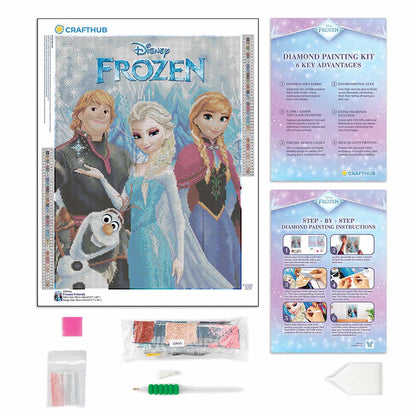 Diamond Painting Kits 17.7" x 24" | 45cm x 61cm Frozen Friends - Diamond Painting Kit