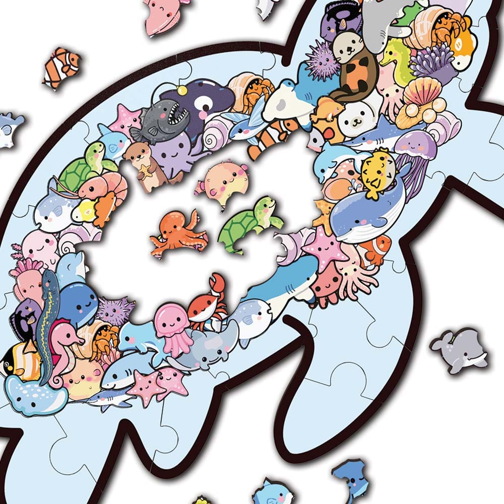 Animal Jigsaw Puzzle > Wooden Jigsaw Puzzle > Jigsaw Puzzle Sea Life - Wooden Jigsaw Puzzle