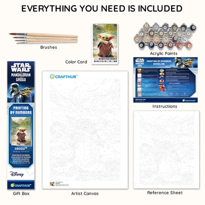 Painting By Numbers Kits 13" x 18.9" (33x48cm) Grogu™ - Paint By Numbers Kit