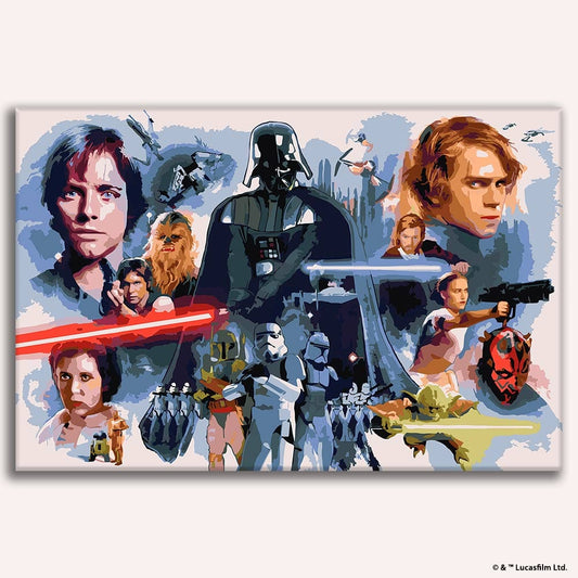 Painting By Numbers Kits 20.9" x 13.8" (53x35cm) Star Wars™ - Paint By Numbers Kit
