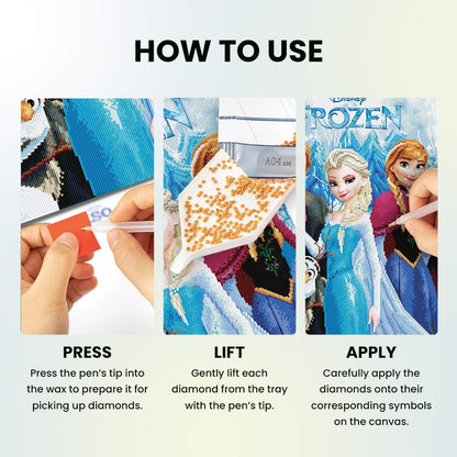 Diamond Painting Kits 17.7" x 24" | 45cm x 61cm Frozen Friends - Diamond Painting Kit
