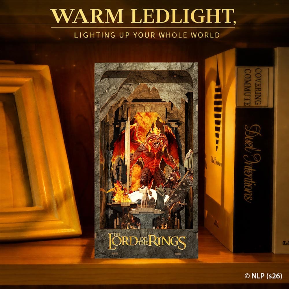 Book Nook Kits 274 Pieces | 18.5×13.5×25.5 cm (7.3" × 5.4" × 10") You Shall Not Pass - DIY Book Nook Kit