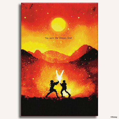 Diamond Painting Kits 15.7" x 23.2" | 40cm x 59cm Mustafar™ Battle - Diamond Painting Kit