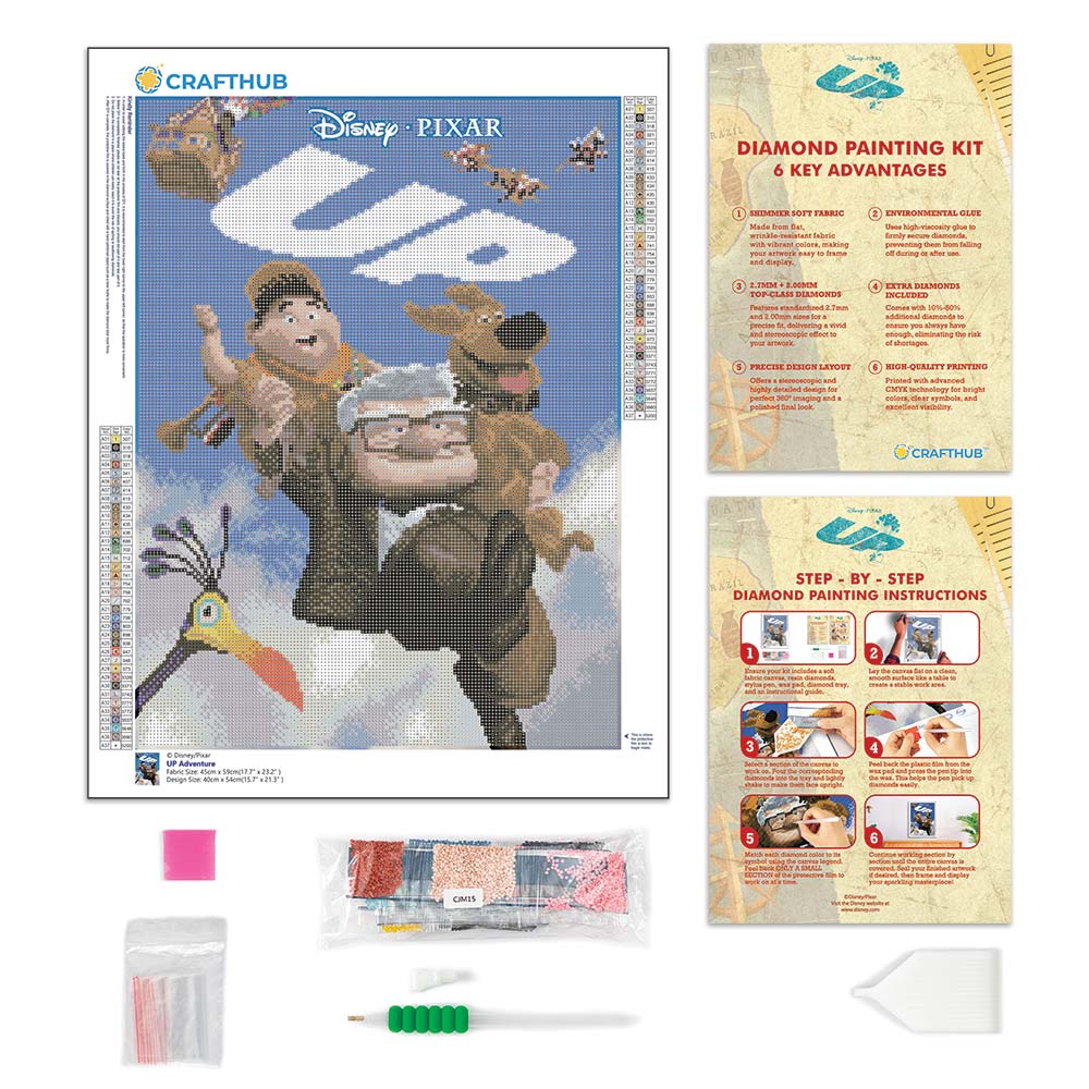 Diamond Painting Kits 15.7" x 21.3" | 40cm x 54cm Up Adventure - Diamond Painting Kit