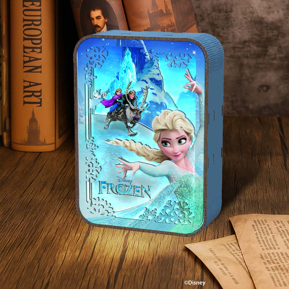 3D DIY Wooden Puzzle Night Lamps Snow Kingdom Snow Kingdom - 3D DIY Wooden Puzzle Night Lamp