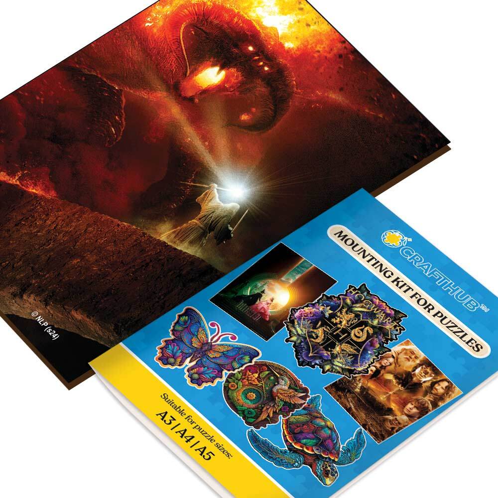 Wooden Jigsaw Puzzles A2 + Wooden Gift Box & Mounting Kit - Save $10 Today You Shall Not Pass - Wooden Jigsaw Puzzle