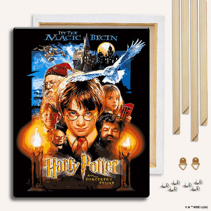 Painting By Numbers Kits With DIY Wood Frame Harry Potter and the Sorcerer's Stone - Paint By Numbers Kit
