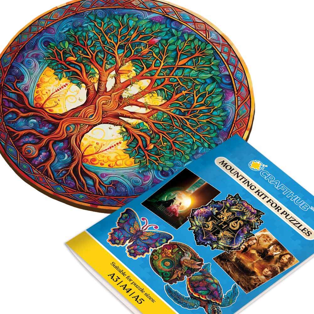 Wooden Jigsaw Puzzles A2+Wooden Gift Box & Mounting Kit - Save $10 Today Tree of Life - Jigsaw Puzzle