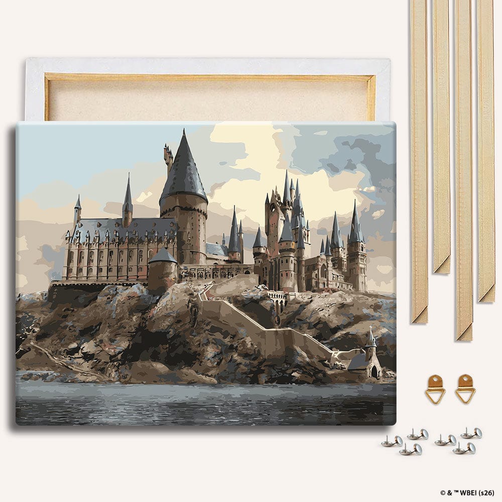 Painting By Numbers Kits With DIY Wood Frame Hogwarts Castle - Paint By Numbers Kit