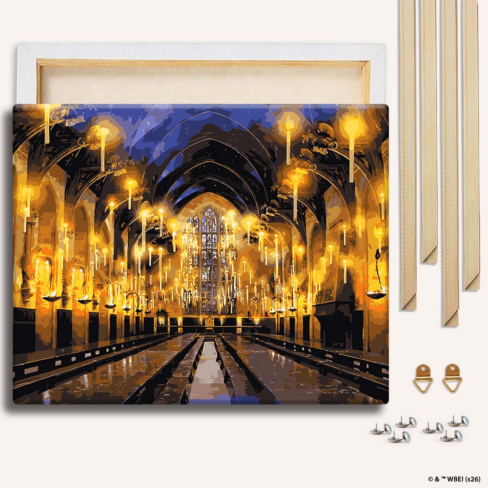 Painting By Numbers Kits With DIY Wood Frame The Great Hall - Paint By Numbers Kit