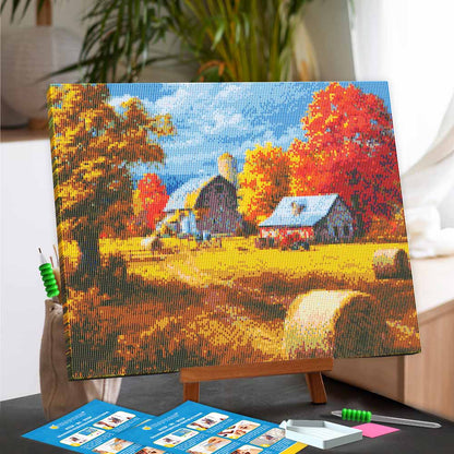 Diamond Painting Kits 15.7" x 19.6" (40 x 50cm) Autumn in the Countryside - Diamond Painting Kit